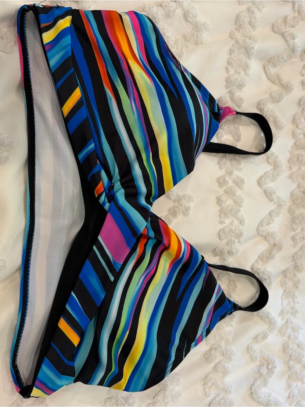 None vibrant striped